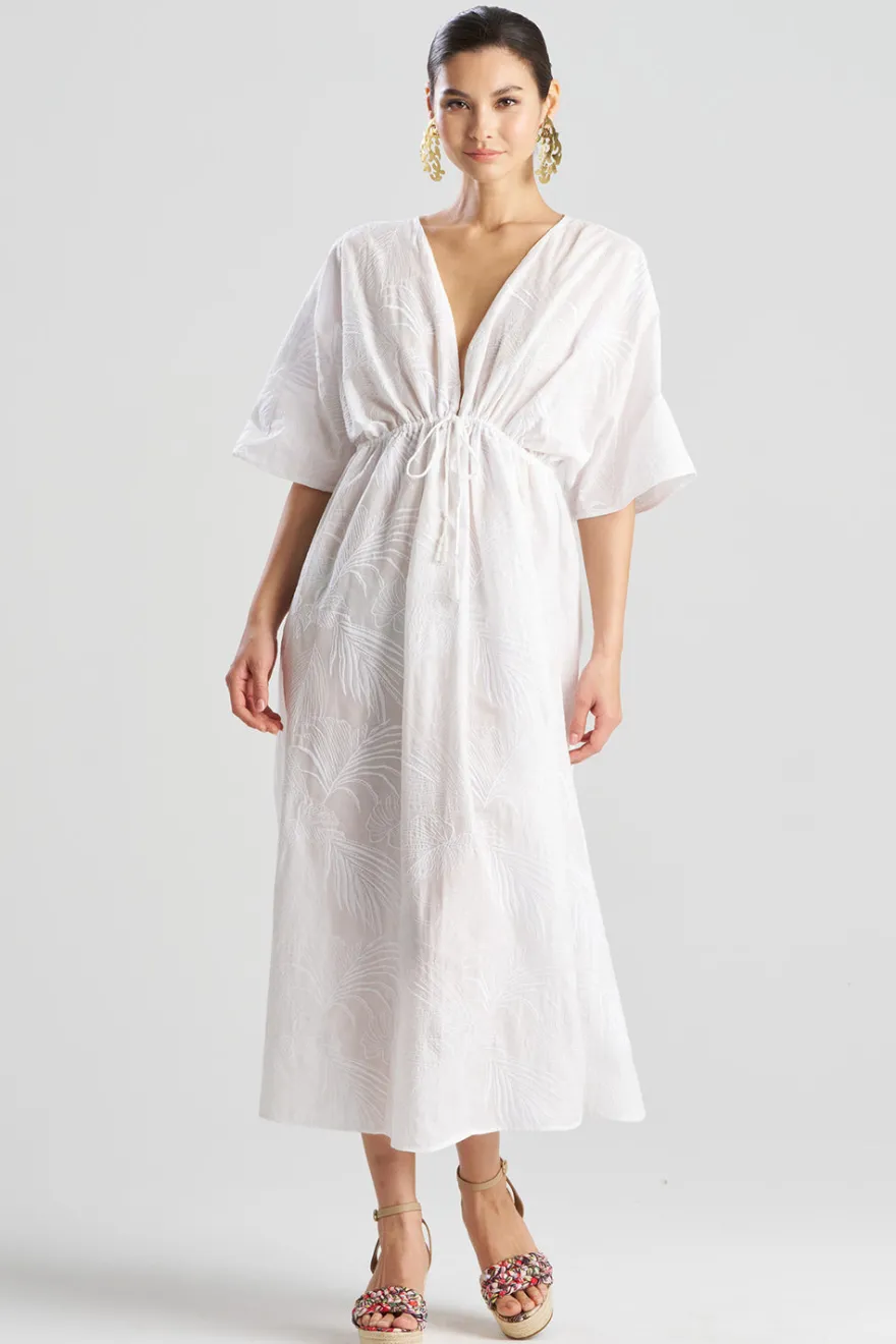 Palm Caftan Dress