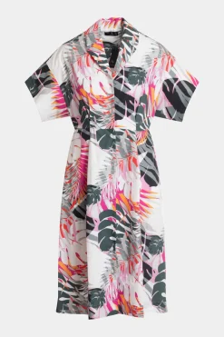 Palms Cotton Poplin Shirtdress