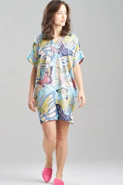Papillon Printed Satin Sleepshirt