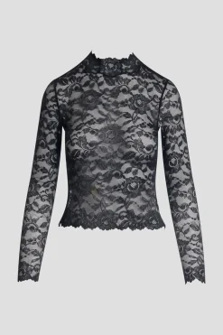 Peony Allover Sheer Lace Top