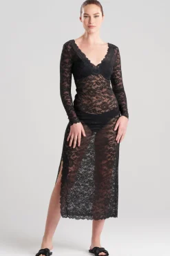 Peony Allover Sheer Lace Dress