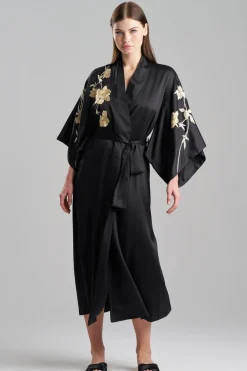 Peony Blossom Embroidery Robe