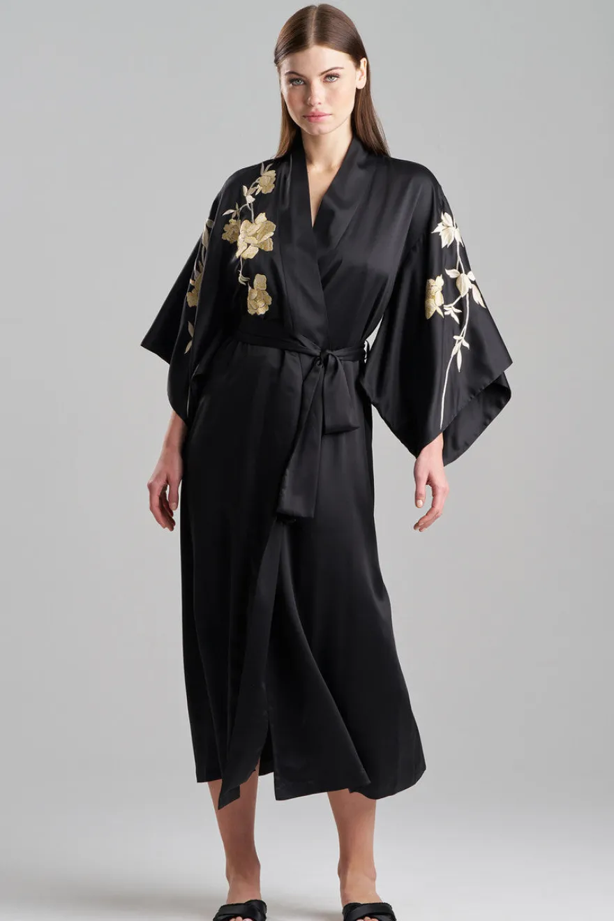 Peony Blossom Embroidery Robe
