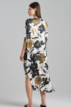 Peony Blossom V-Neck Caftan