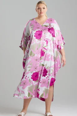 Peony Blossom Zip Caftan