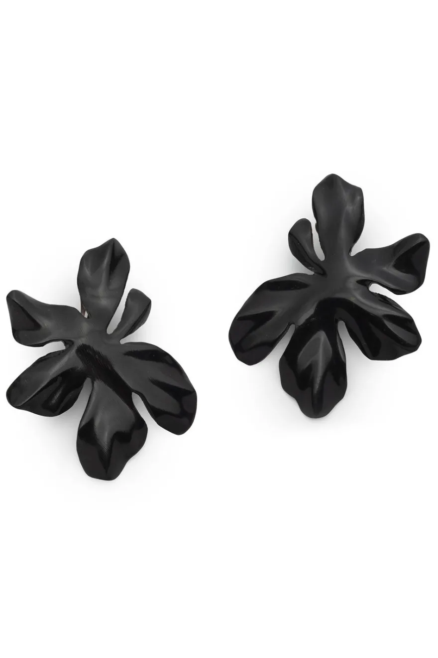 Peony Buffalo Horn Earrings