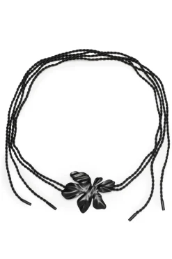 Peony Buffalo Horn Pendant Rope Belt