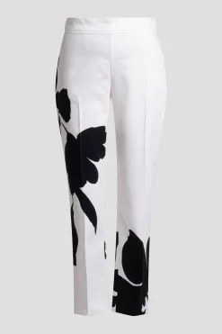 Peony Cotton Chino Side Zip Pants