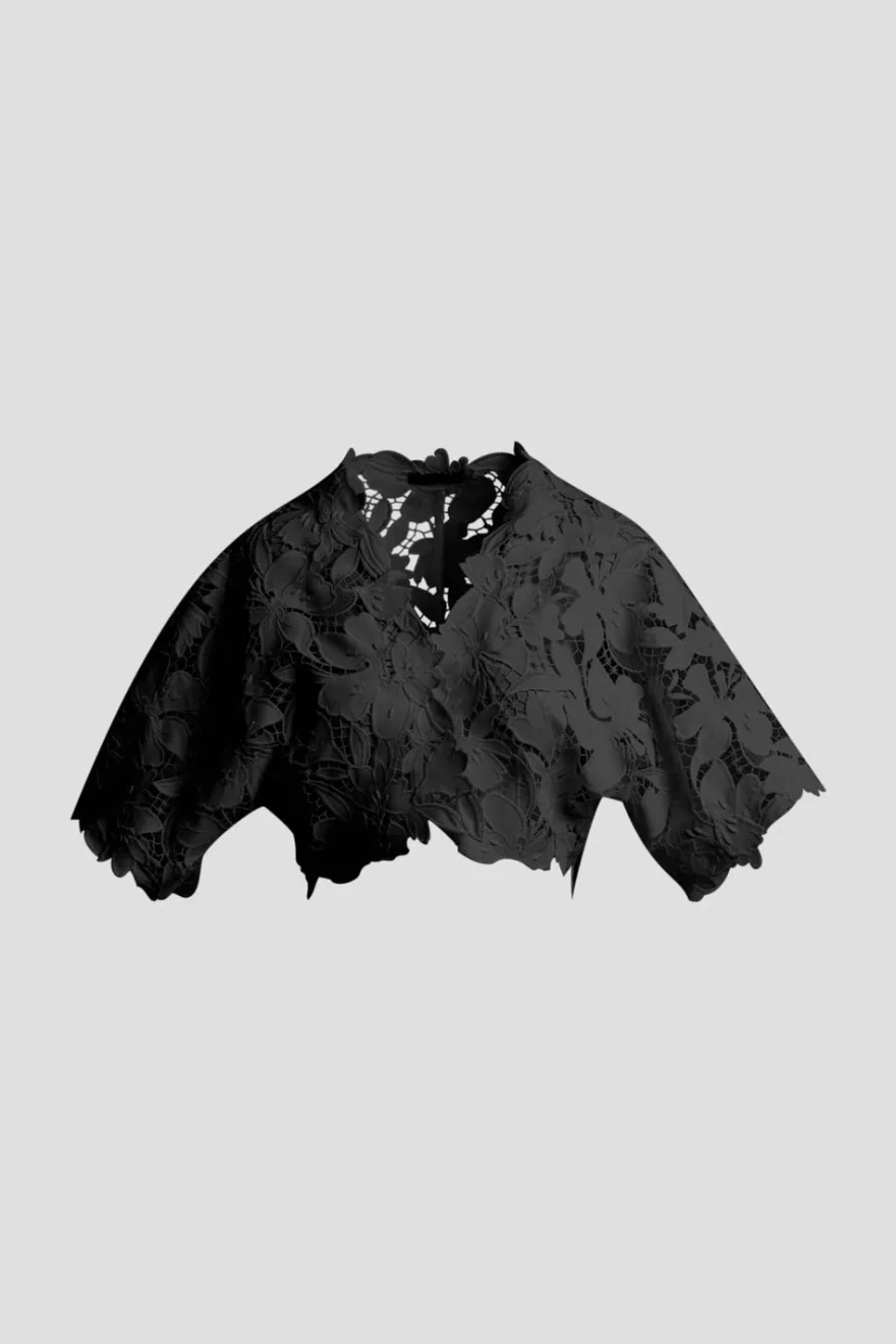 Peony Floral Lace Bolero