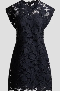 Peony Floral Lace Mini Dress