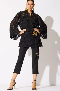Peony Floral Lace Pull Over Tunic