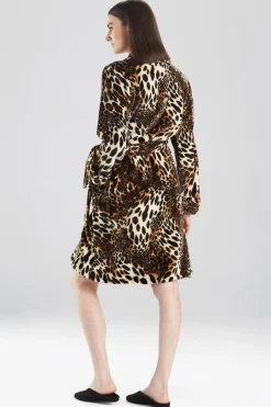 Plush Leopard Cozy Robe