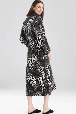 Plush Leopard Robe