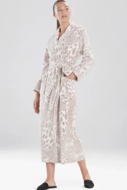 Plush Leopard Robe