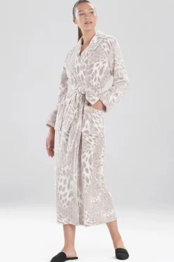 Plush Leopard Robe