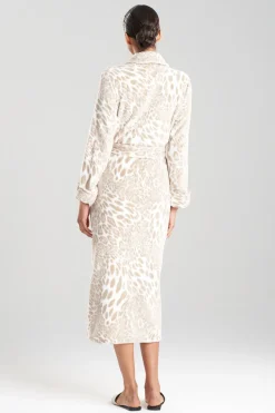 Plush Leopard Robe