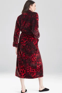 Plush Leopard Robe
