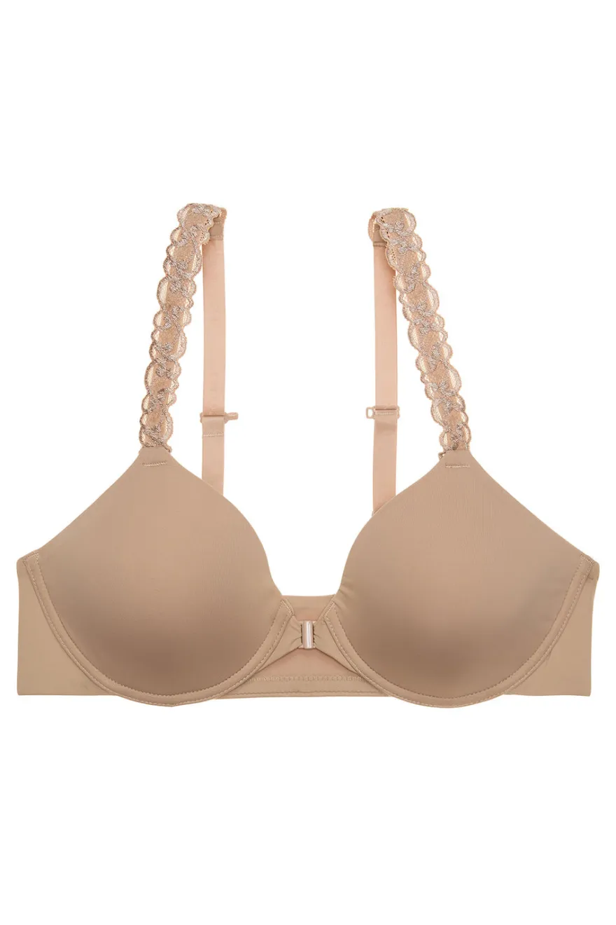 Pure Luxe Convertible Front Close Contour Underwire Bra