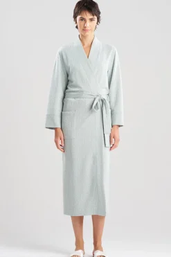 Quilted Geo Knit Jacquard Robe