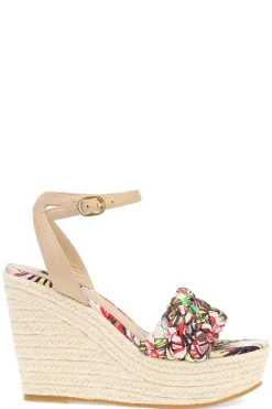 Rae Tropical Braided Wedge Sandals