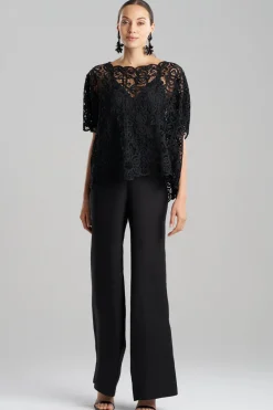 Raffia Lace Caftan Top
