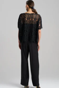 Raffia Lace Caftan Top