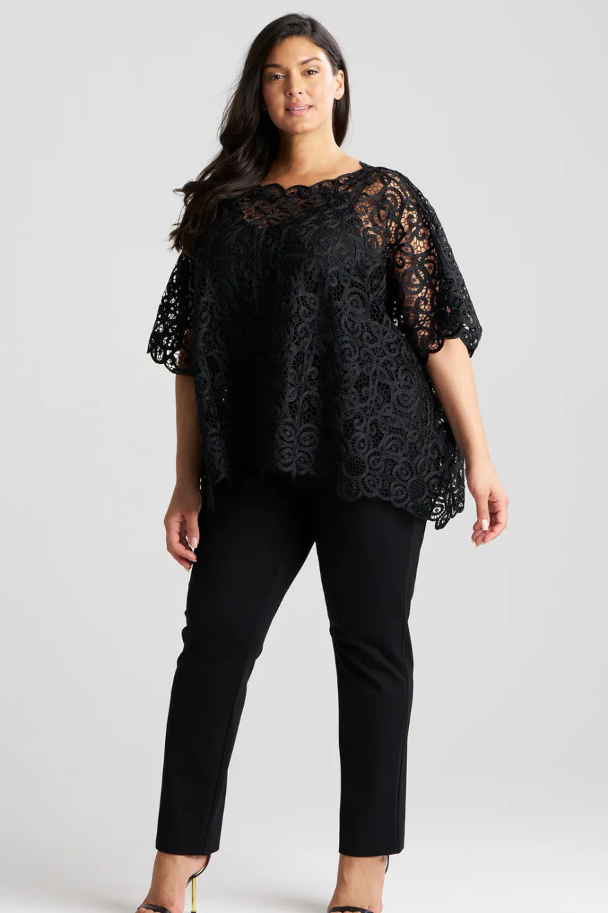 Raffia Lace Caftan Top