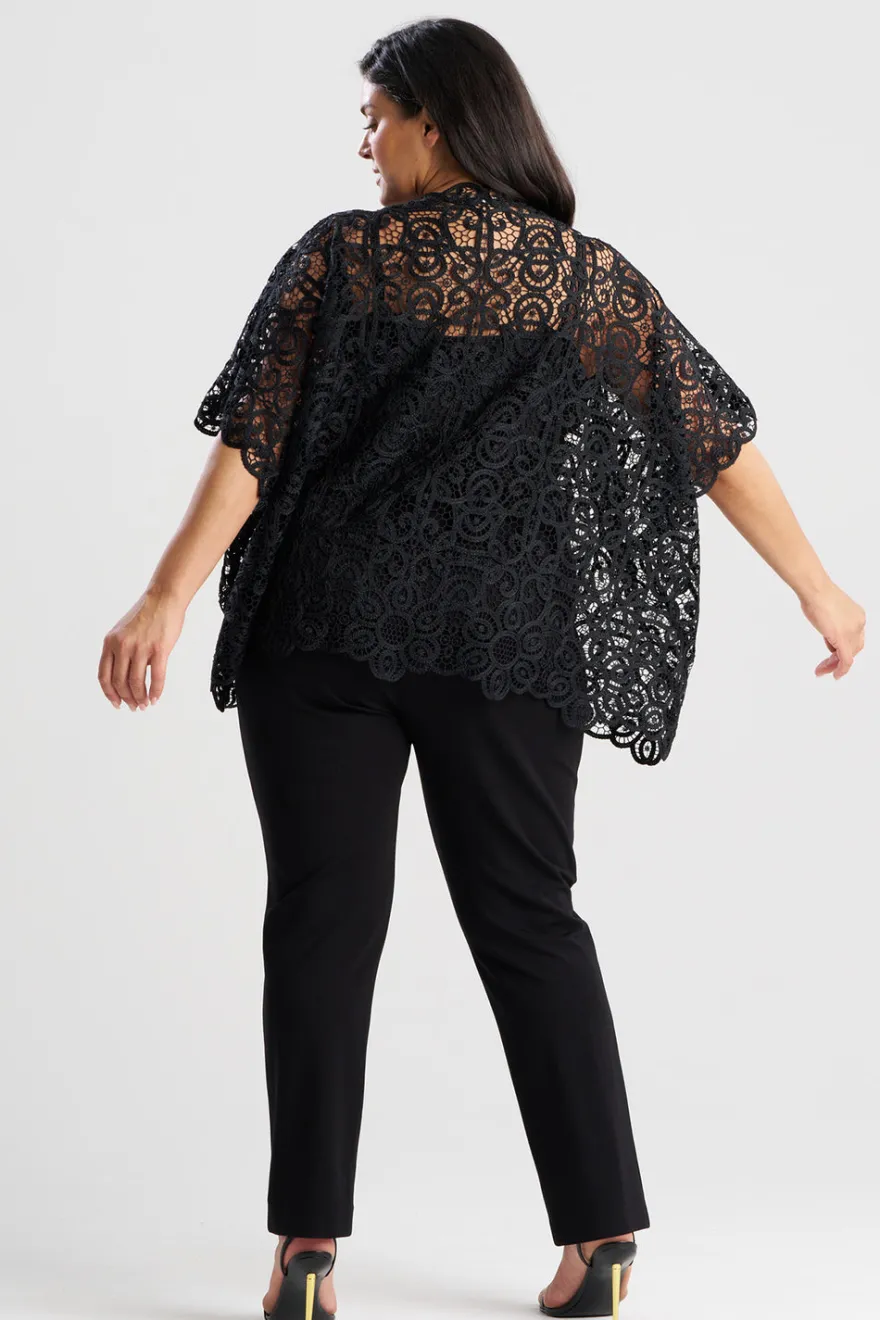 Raffia Lace Caftan Top