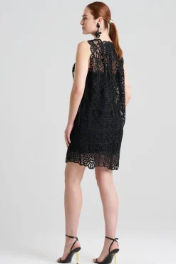 Raffia Lace Shift Dress