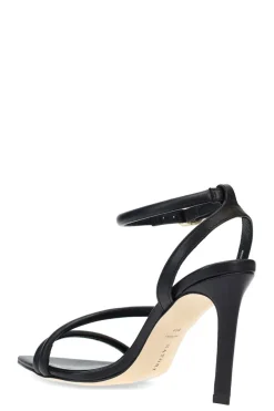 Reiki Nappa Leather Ankle Strap Heel