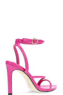 Reiki Nappa Leather Ankle Strap Heel