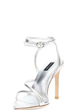 Reiki Nappa Leather Ankle Strap Heel