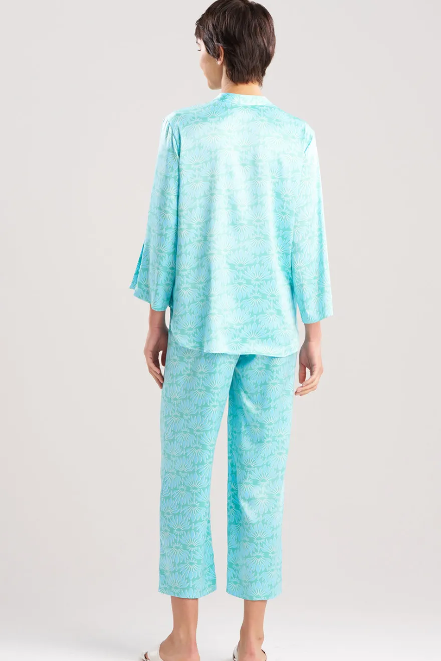 Rhythm Printed Satin Mandarin PJ
