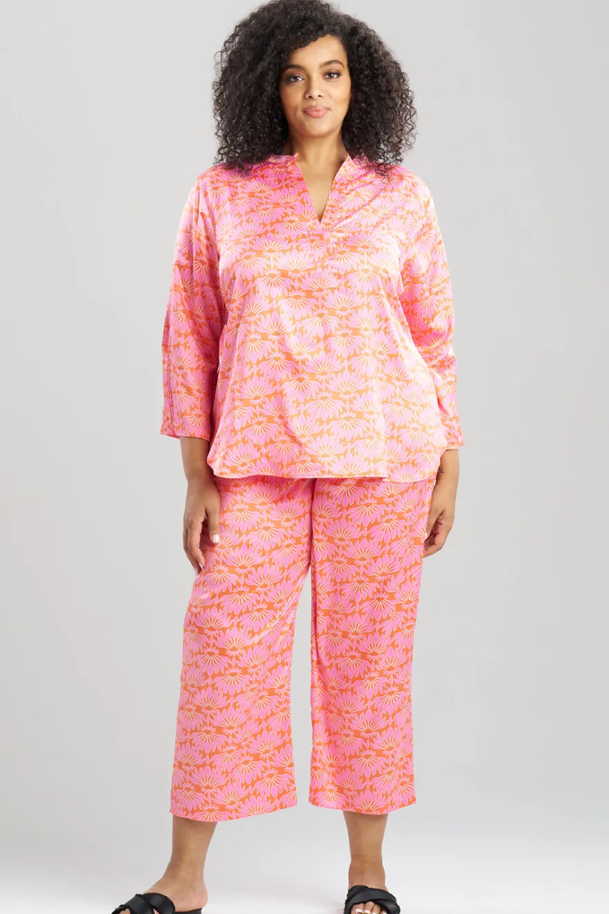 Rhythm Printed Satin Mandarin PJ