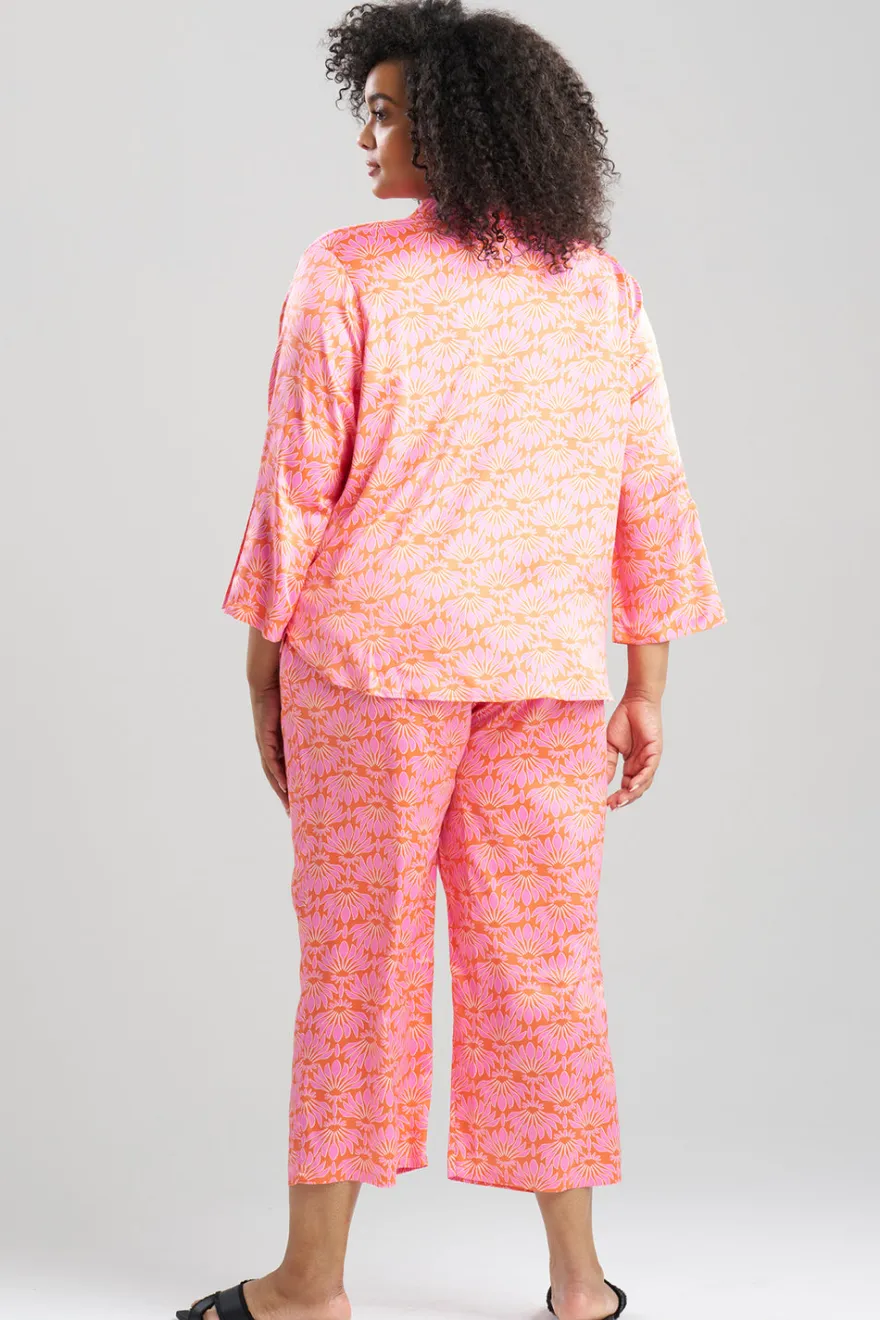 Rhythm Printed Satin Mandarin PJ
