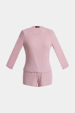 Rib Essentials Long Sleeve Shorts PJ