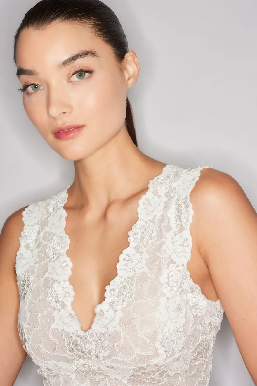 Rose Parfait Allover Lace Tank
