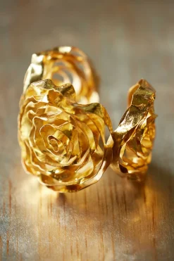 Rosette Gold Plated Bracelet