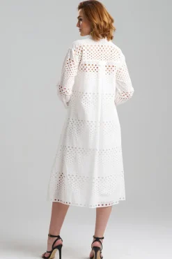Round Eyelet Oversized Shirtdress