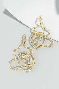 Sakura 14k Hoop Earrings