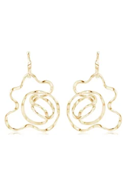 Sakura 14k Hoop Earrings