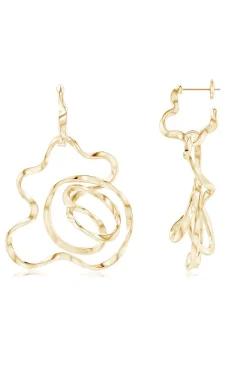Sakura 14k Hoop Earrings
