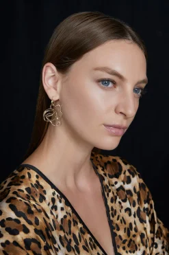 Sakura 14k Hoop Earrings