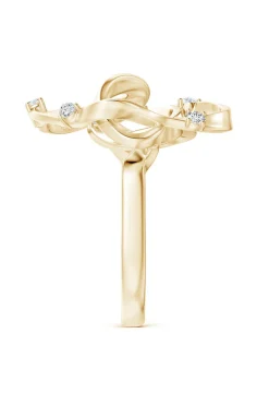 Sakura 14k Scattered Diamond Ring