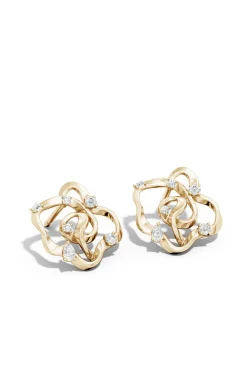 Sakura 14k Scattered Diamond Stud Earrings