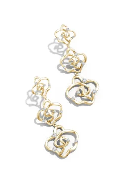 Sakura 14k Tapered Diamond Dangle Earrings