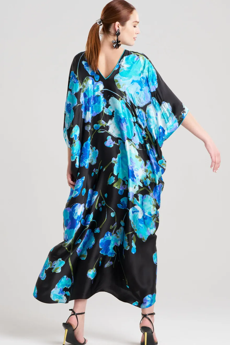Sakura Matsuri Beaded Cocoon Silk Caftan