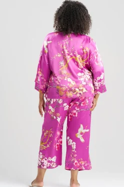 Sakura Satin Mandarin Collar PJ