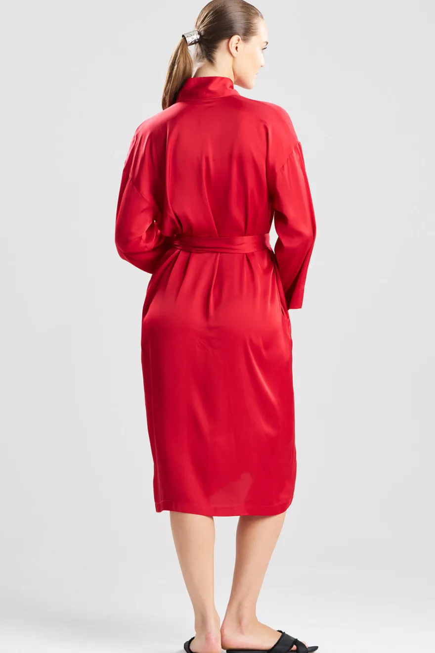 Satin Essentials Embroidered Robe