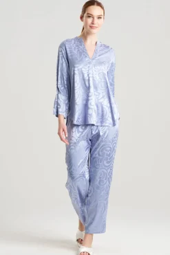 Scroll Satin Jacquard Long Sleeve PJ
